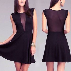 The Vintage Shop Stretchy Mesh Skater Dress